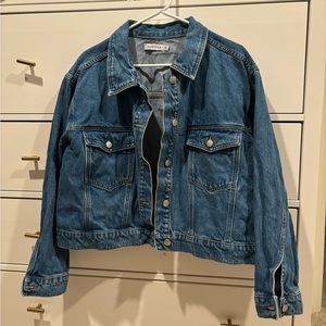 JustFab Medium Wash Denim Jacket